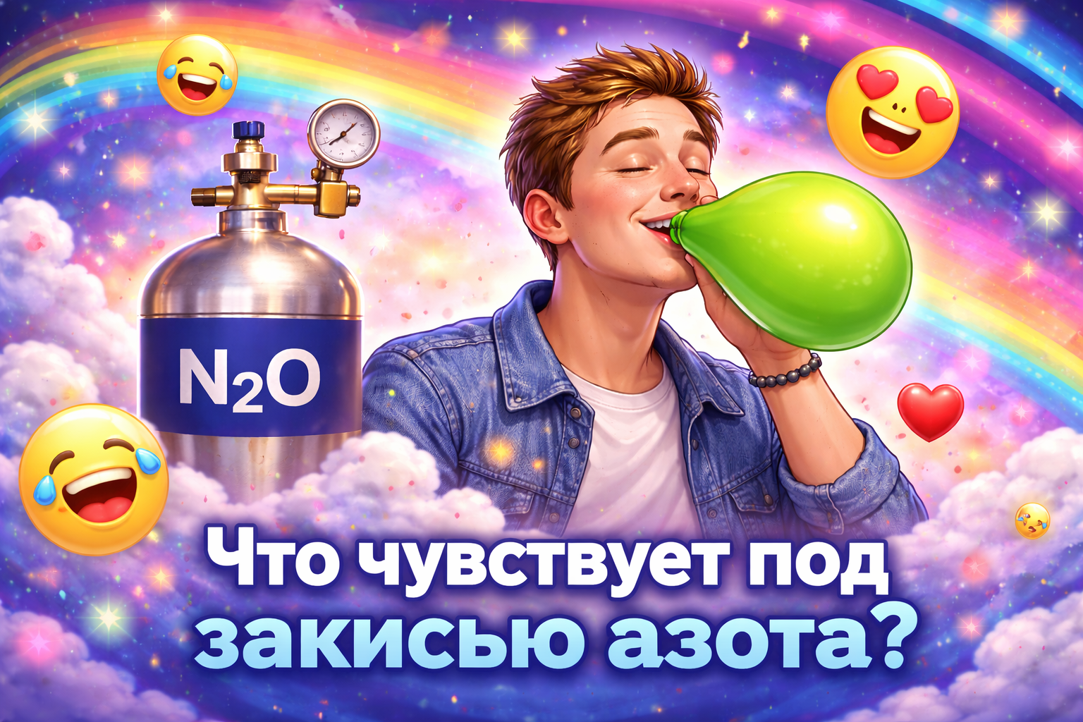 Что чувствует человек под закисью азота?