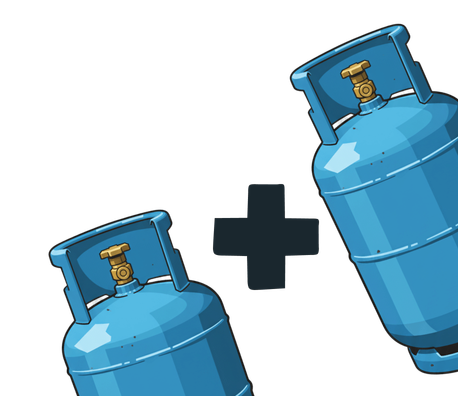 2 баллона по 3.5 кг