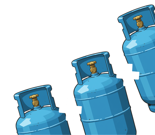 3 баллона по 3.5 кг